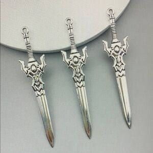 Silver Sword Pendant Necklace